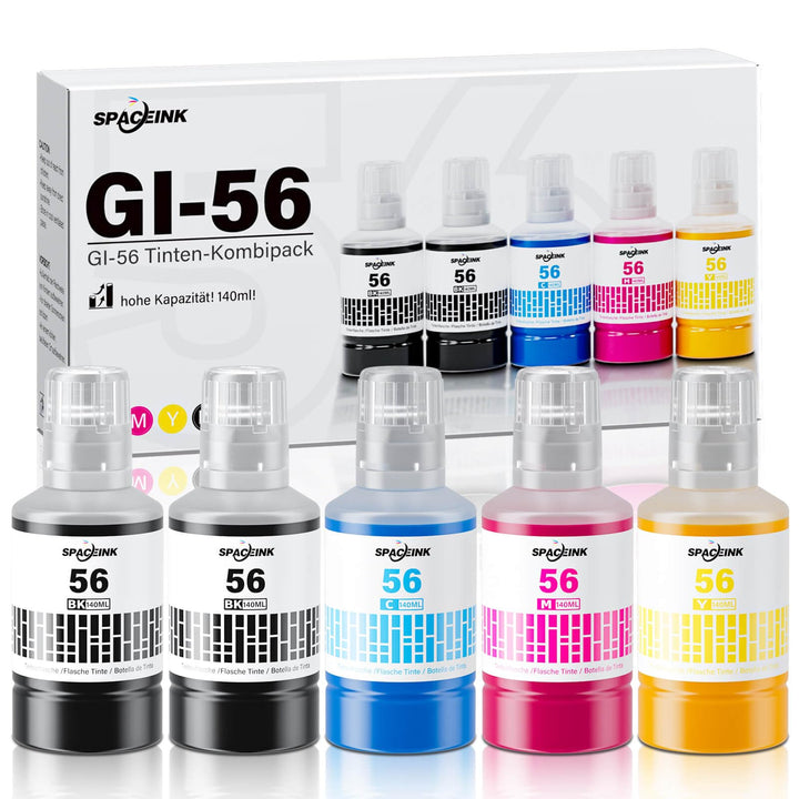 GI-56 Tintenflaschenset kompatibel mit Canon MAXIFY GX7050, GX6050, GX5050, GX4050, GX3050, GX5550,