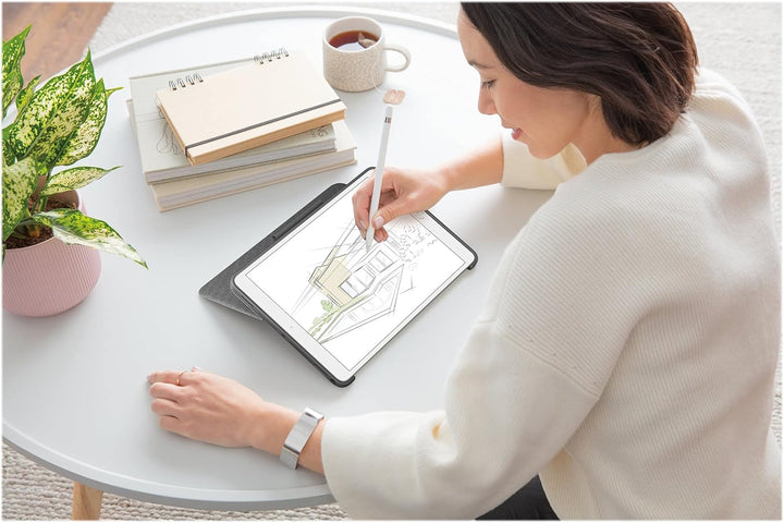 Logitech Combo Touch für iPad (7., 8. und 9. Generation) Schutzcase mit Präzisions-Trackpad, Noteboo