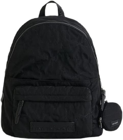 Desigual Damen Back_Prisma Mombasa Backpack Medium, Einheitsgrösse Schwarz, Schwarz