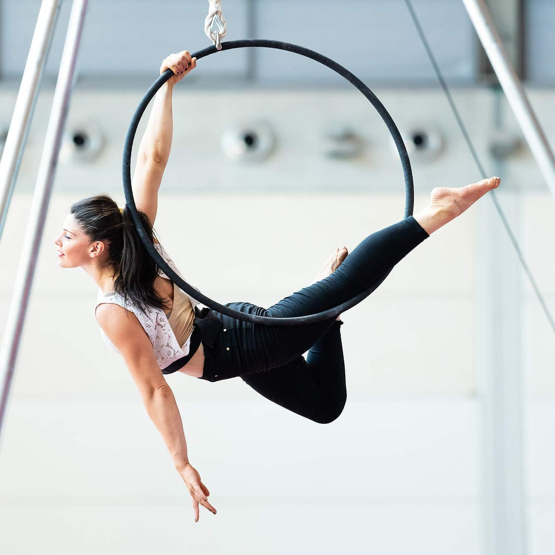 Play Juggling - Aerial Hoop fit für Luftakrobatik und Aerobic - Durchmesser 85 bis 110 cm - Befestig