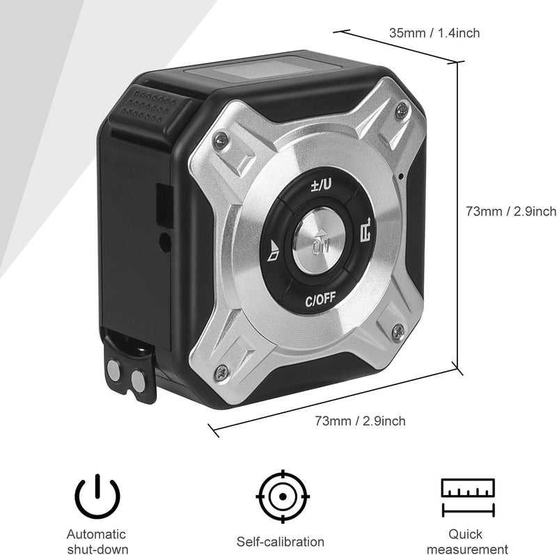 Laser Entfernungsmesser Massband 2 in 1,Massband Laser mit 40M Laser & 5M Massband,USB-Aufladung Mes