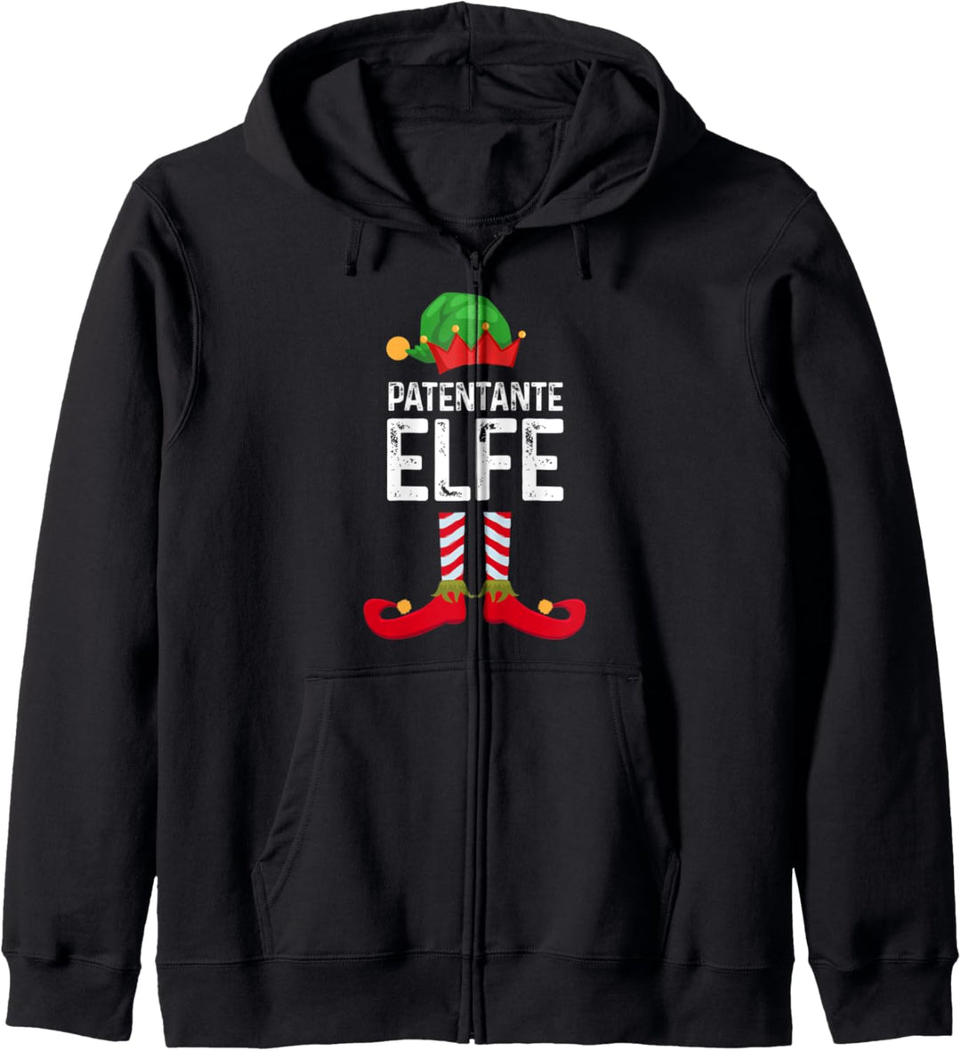 Patentante Elfe Weihnachten Weihnachtsmann Kapuzenjacke