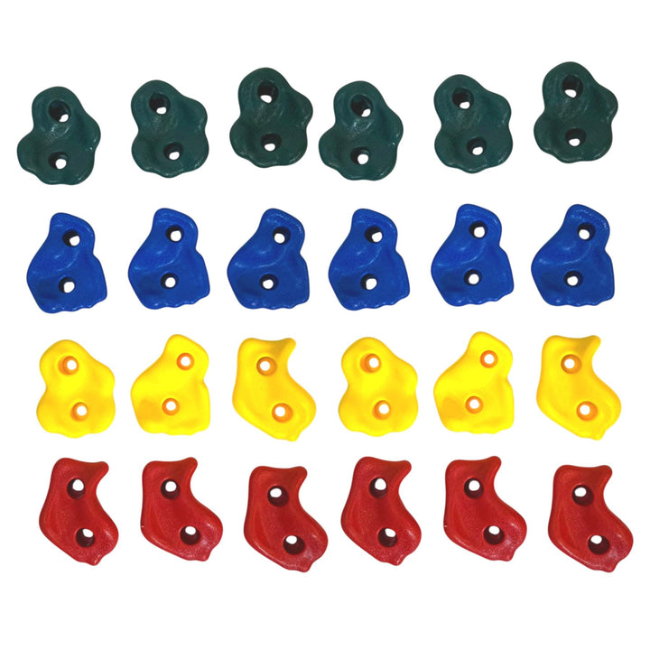 Loggyland Klettersteine für Kletterwand 24er Set, 24er Set
