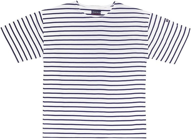Armor Lux Herren T-Shirt, Weiss (400 Blanc/Navire)