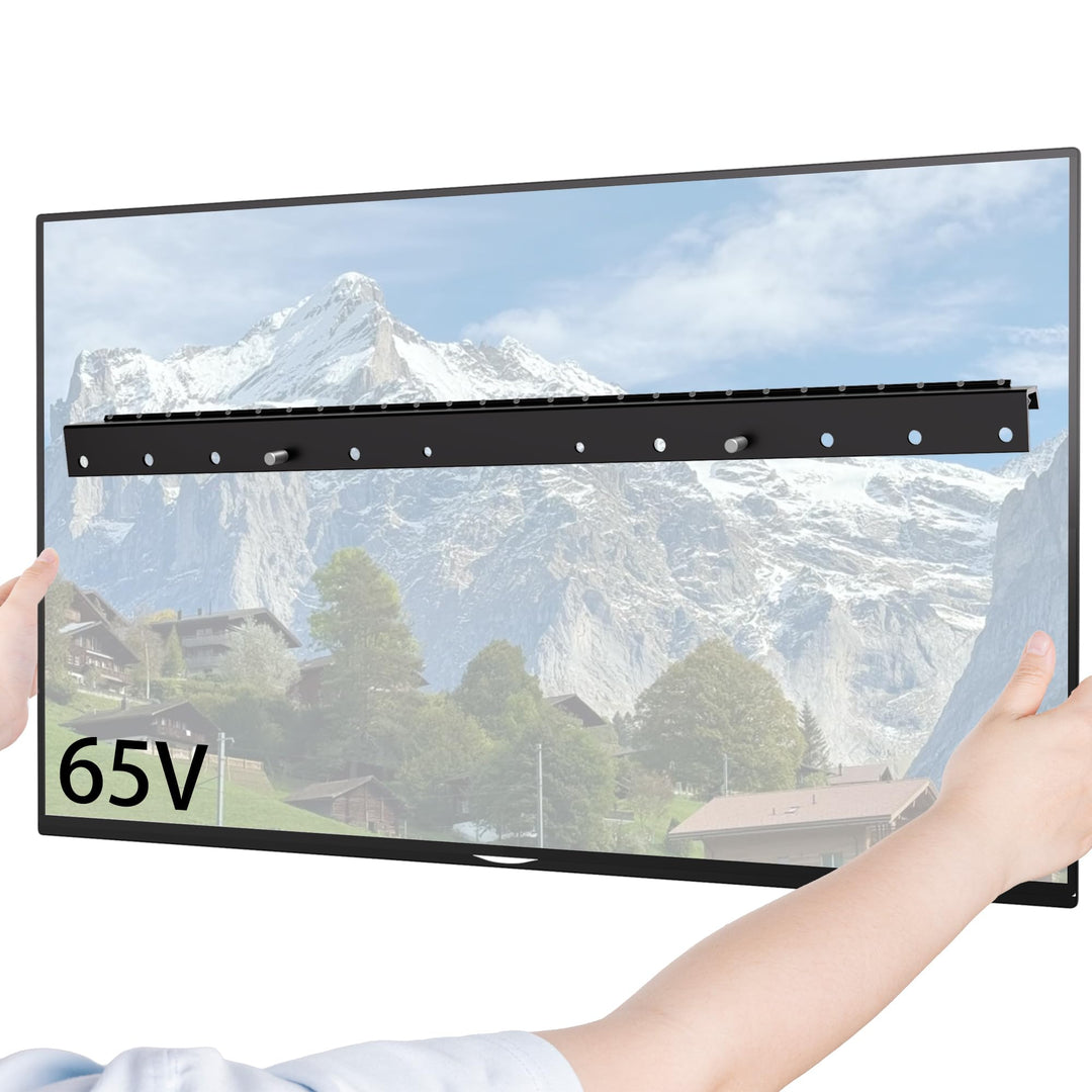Fernsehhalterung Wand für 32-75 Zoll, Ständerlose TV Wandhalterung, max. VESA 400 x 400 mm, bis zu 6