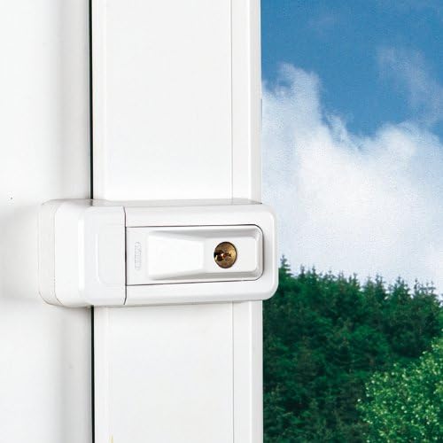 ABUS Fenster-Zusatzsicherung 3010 AL0145 - Sicherheitsschloss für Fenster und Türen, gleichschliesse