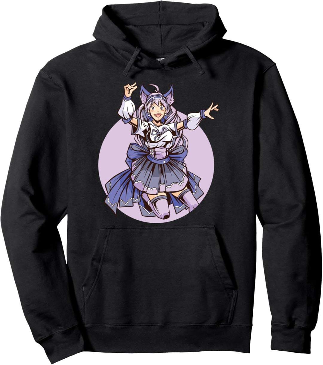 Anime Cat Cute Kawaii Japanese Girl Artist - Japan Pullover Hoodie
