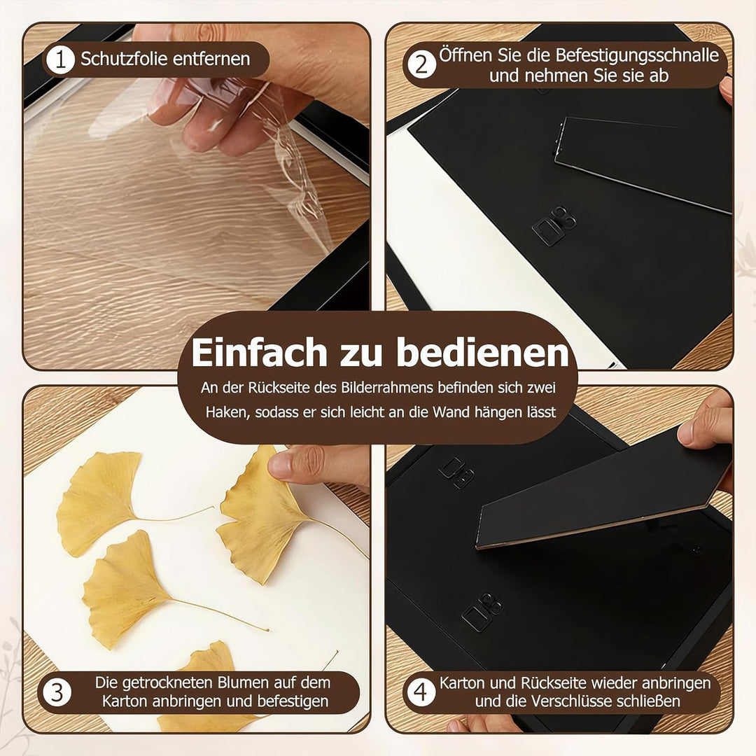 3D Bilderrahmen zum Befüllen 29.7 x 42 cm Bilderrahmen Tief 3D Objektrahmen Hölzern bis 3cm, Tiefer