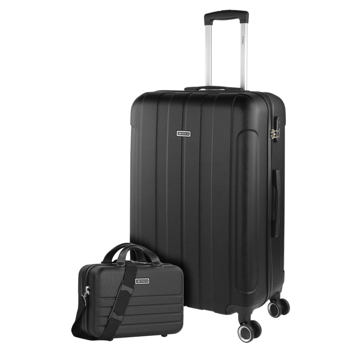 ITACA - 3er Kofferset Erweiterbar 55/63/73 cm ABS. 4 Rollen. Steif, widerstandsfähig und leicht. Hän