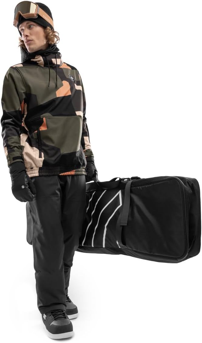 SIROKO W1 Ski- & Snowboardjacke Herren Wasserdicht Wärmeschutz Fronttasche Wintersport XXS Schwarz/B