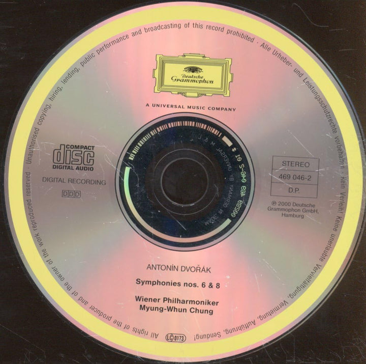 Sinfonien 6 und 8, Audio-CD