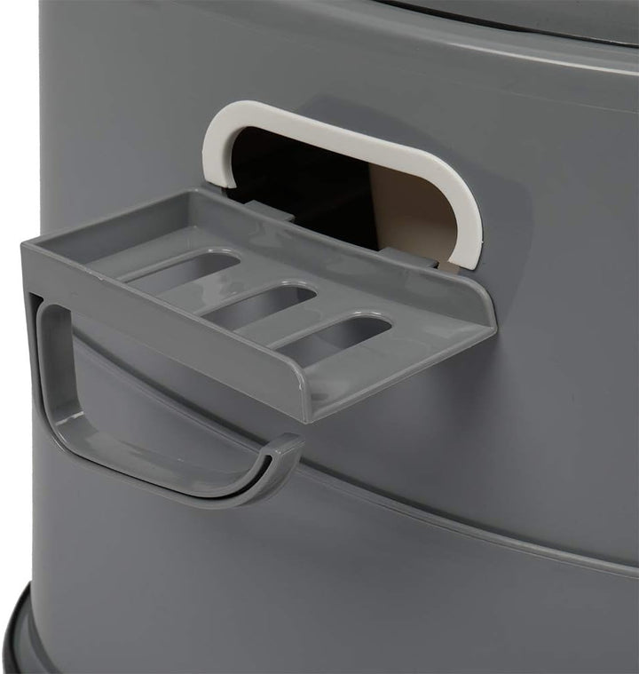 LEADZM Campingtoilette Tragbare Reisetoilette Mobile Toilette für Camping Mit Sitz, Deckel und Toile