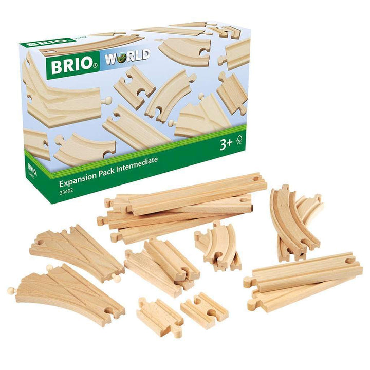 BRIO 63340200 Mittleres Schienensortiment