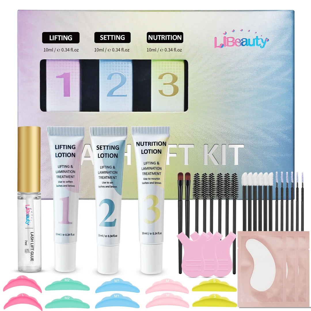 Libeauty Lash Lifting Set & Wimpernlifting Set – Augenbrauen Lifting & Wimpernlifting – Tubendesign