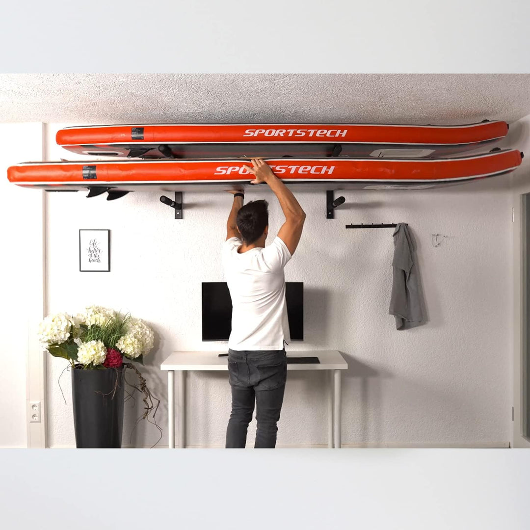 Wall-SUP 4boarder® Wand-Halterung Halter Boardhalterung Boardhalter | für 2 | Stand-up Paddleboard |