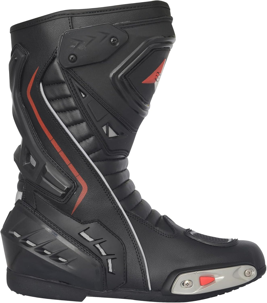 Bohmberg Pretorian Herren Motorradstiefel, ergonomisch, Motorradschuhe aus stabilem Leder mit aufges