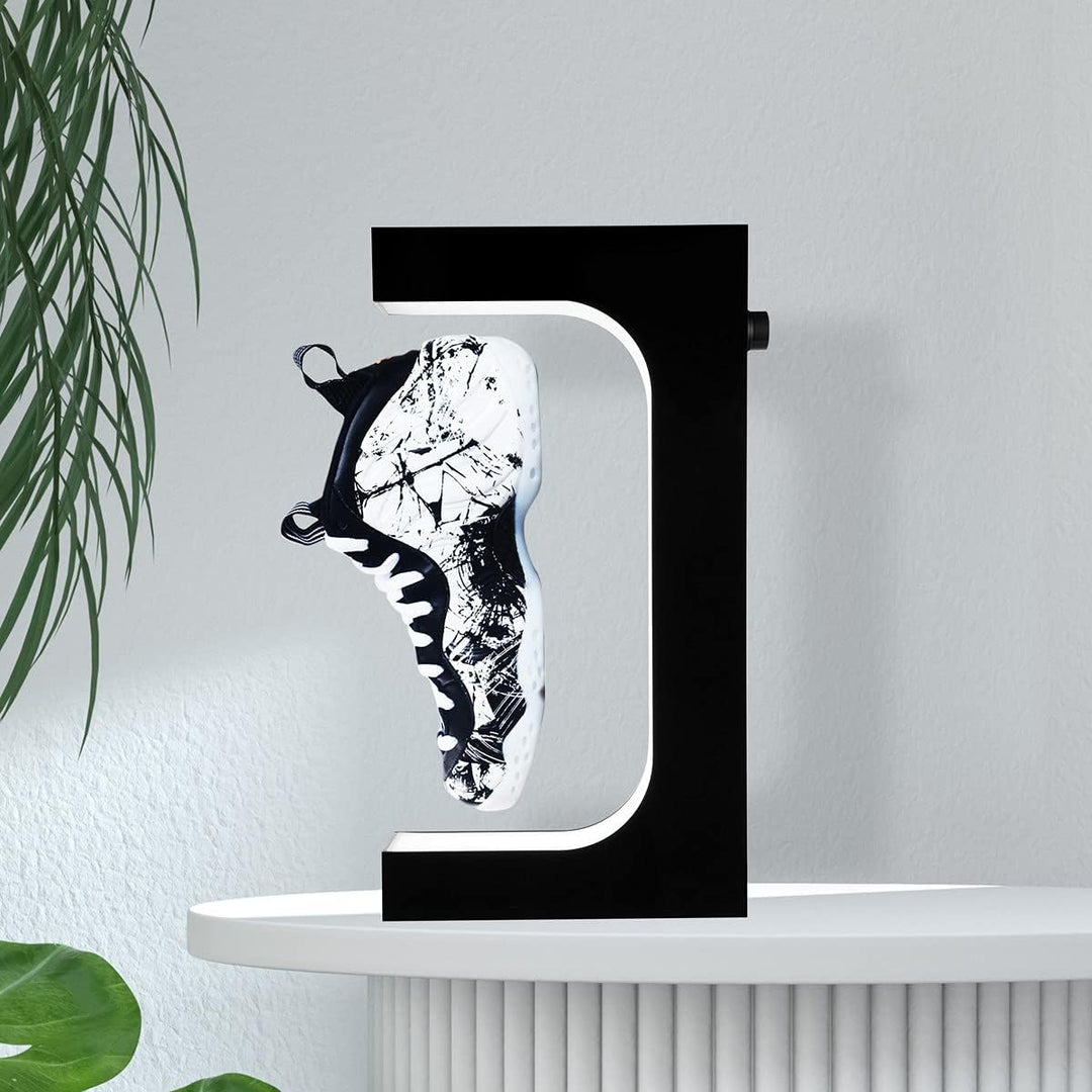 Schwebendes Schuh-Display Magnetische Levitation Sneaker Stand mit LED-Licht Rotierende schwebende H