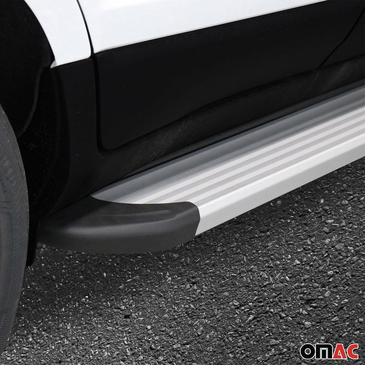 OMAC Trittbretter Seitenschweller Seitenschürze Kompatibel mit Kia Sportage III 2010-2015 - 2X Alumi