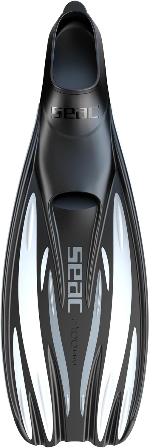 SEAC Unisex Tauchen Flosse F-100 Pro Weiss 44/45, Weiss 44/45