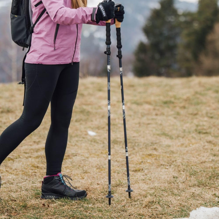 BOLLSEN Expedition Pro Wanderstöcke faltbar – Leichte Aluminium Trekkingstöcke, faltbar & höhenverst