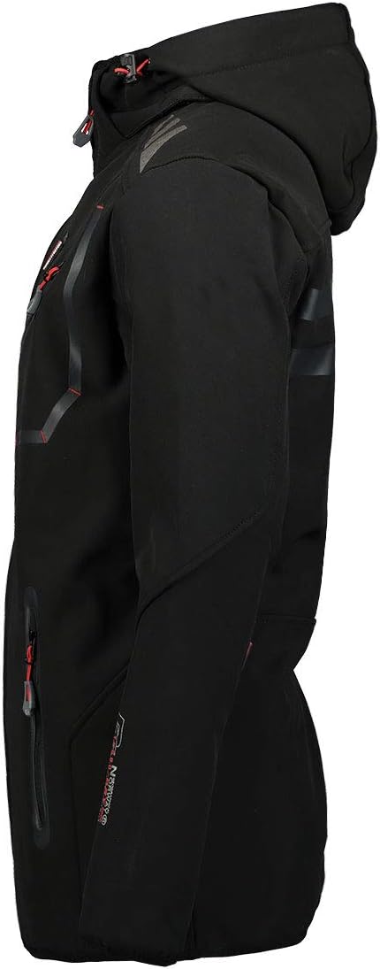Geographical Norway Royaute Men - Kapuzen-Softshelljacke Mann Wasserdicht - Outdoor Mantel Tactical