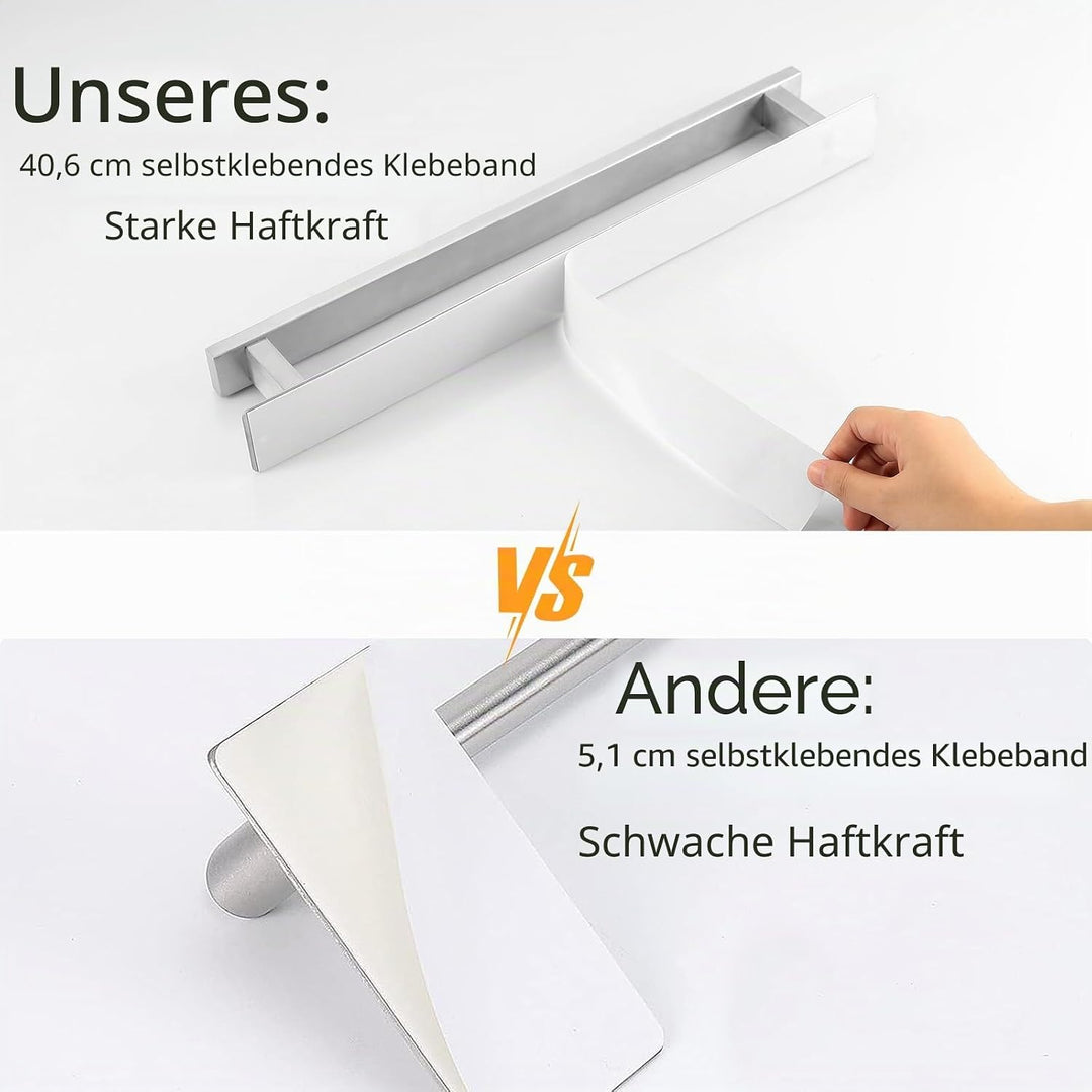 Handtuchstange Badezimmer Handtuchhalter Selbstklebend oder Schraubmontage Edelstahl Handtuchstange