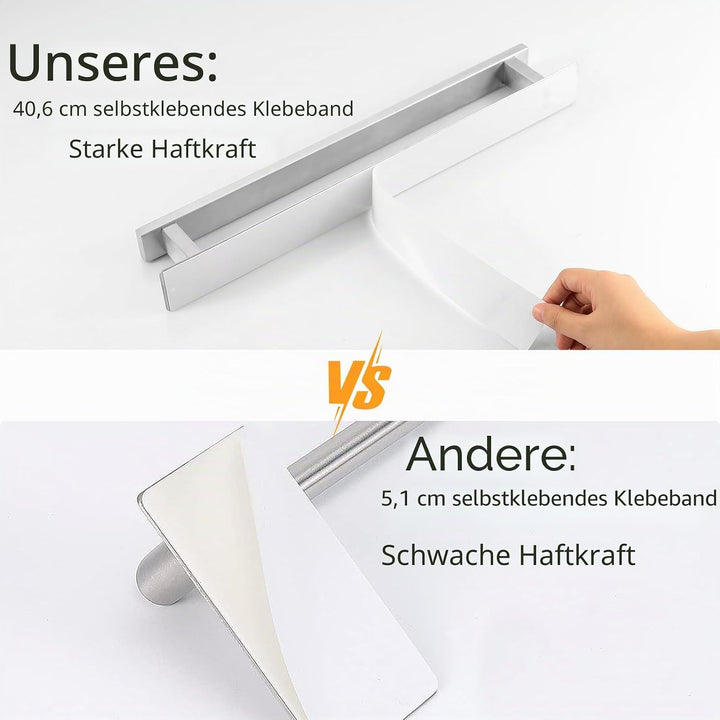 Handtuchstange Badezimmer Handtuchhalter Selbstklebend oder Schraubmontage Edelstahl Handtuchstange