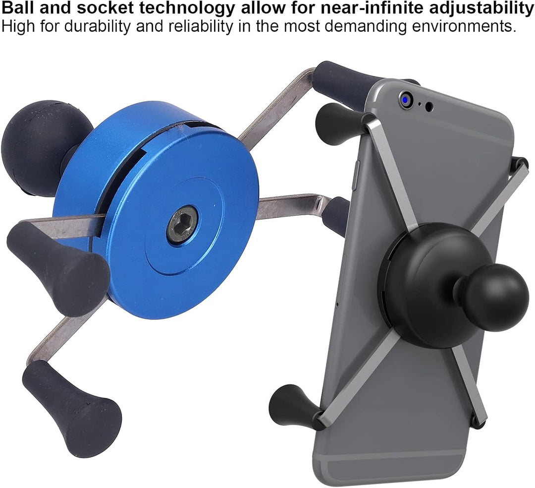 Yctze Motorrad Handyhalter, Handyhalter Kunststoff Metall X-Grip Lenkerhalterung Modifikation Univer