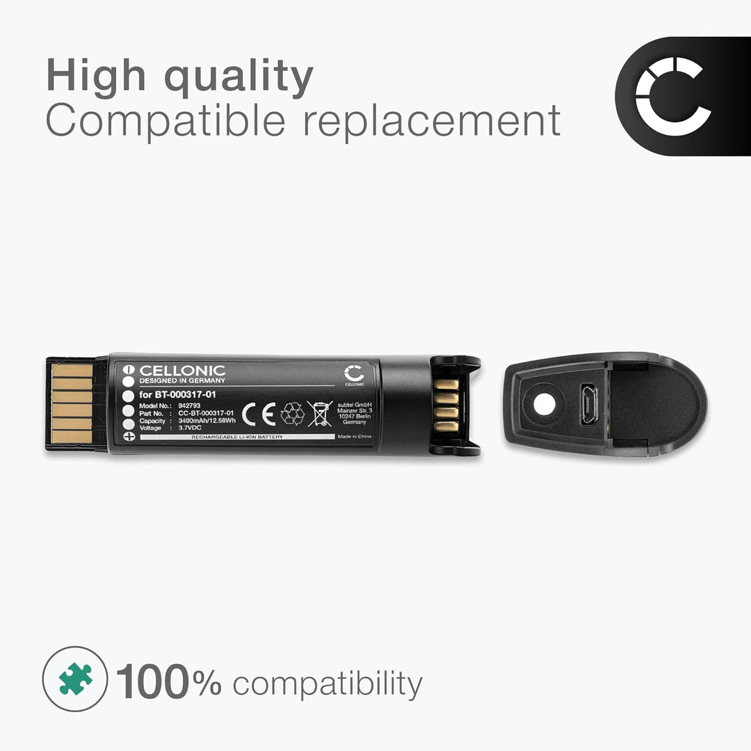 CELLONIC, Barcode-Scanner Akku kompatibel mit Zebra TC21, DS2278, DS22 (3400mAh, 3.7V)