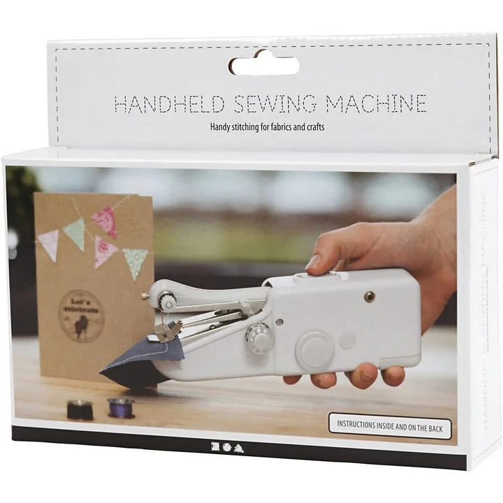 Creativ 46143 Hand-Nähmaschine, 20,5 cm lang, 3,5 cm breit, weiss, 6,7 cm hoch
