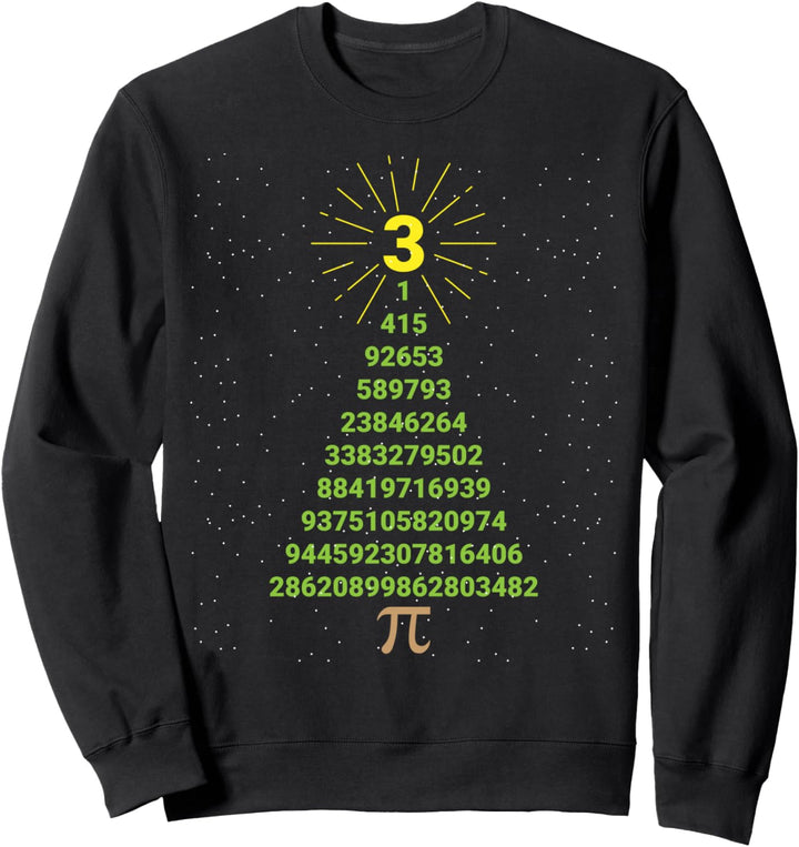 Witziger Pi Weihnachtsbaum Mathe Weihnachten Geschenk Sweatshirt
