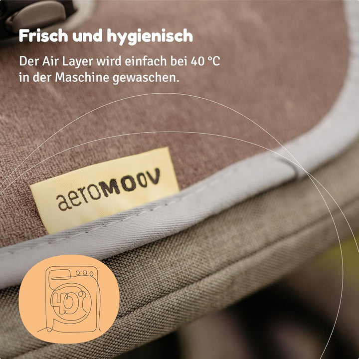 AeroMoov - Baby Sitzauflage Air Layer - Einlage Für Autositz oder Kinderwagen - Gruppe B - Antischwi
