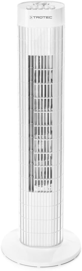 TROTEC Turmventilator TVE 30 T – 45 Watt, Oszillation 60°, 3 Stufen, sehr leise, mit Fernbedienung,