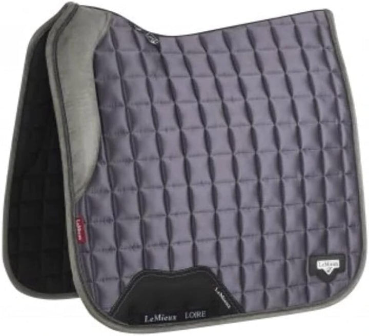 LeMieux Loire Memory Satin Dressur quadratisch weiss Schabracke L blue (silver), L blue (silver)
