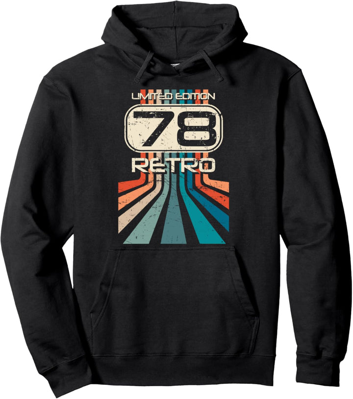 Limited Edition 1978 Retro - Jahrgangs Pullover Hoodie