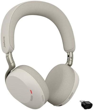 Jabra Evolve3 75, MS, Link390c, Warm Grey Warmgrau USB-C-Adapter – ohne Ständer, Warmgrau USB-C-Adap