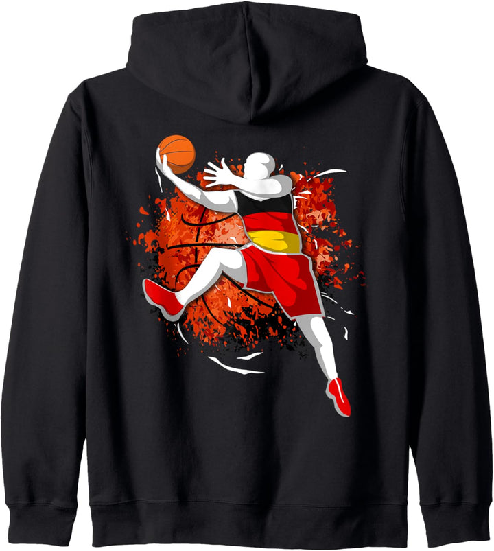 Deutschland Basketball Deutsche Nationalflagge Sport Lovers Kapuzenjacke