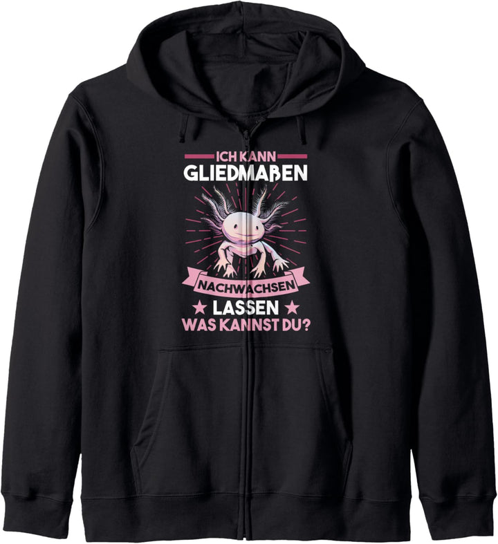 Axolotl Schwanzlurch Kapuzenjacke