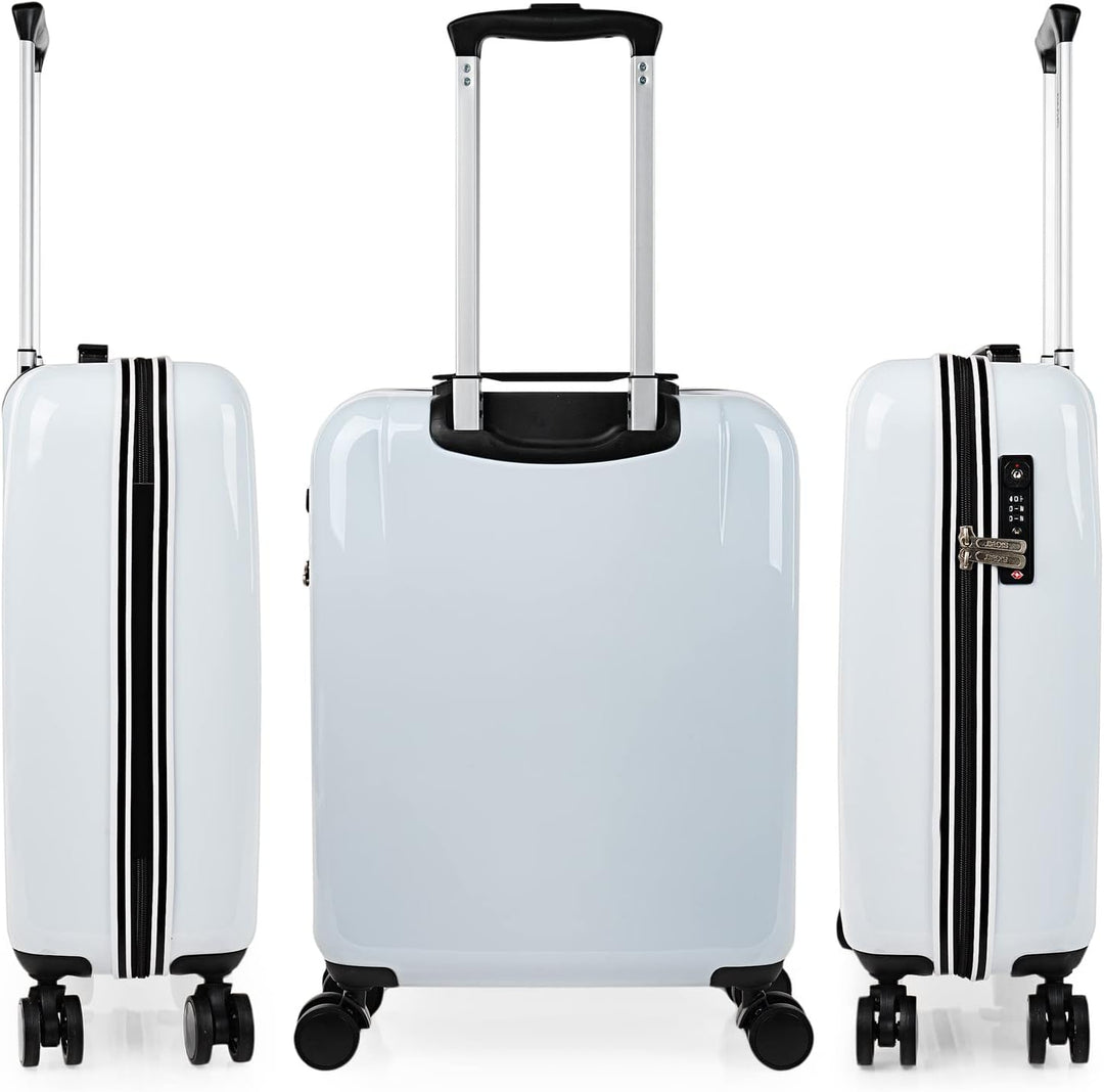 SKPAT - Leicht Koffer Set Polycarbonat Reisekoffer Set für Flugreisen - Dauerhaft Hartschalenkoffer