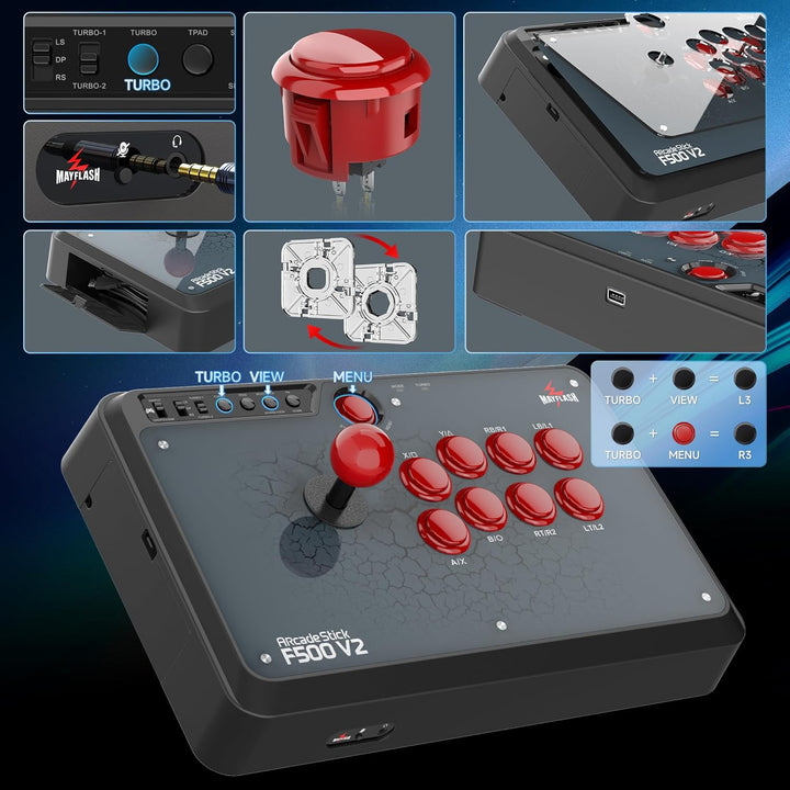 Mayflash Universal Arcade Flight-Stick F500