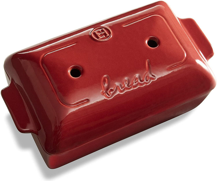Emile Henry Brotlaib Bäcker, Keramik, Rot, 24x15x12.5 cm Red, Red