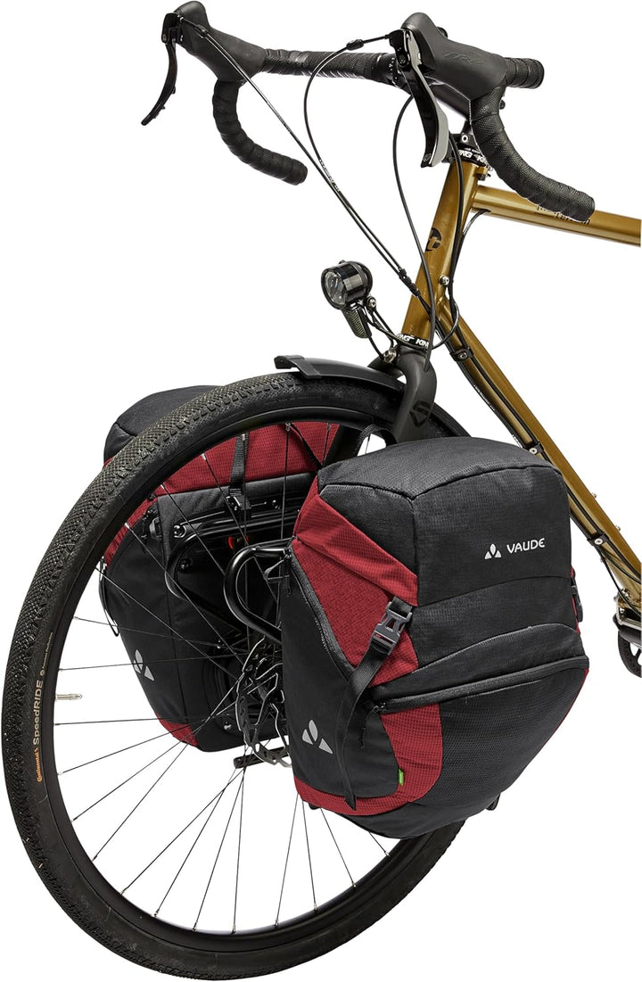Vaude On Tour Front. Vorderradtaschen, Einheitsgrösse Einheitsgrösse black/carmine, Einheitsgrösse b