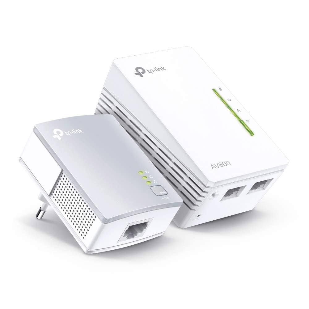 TP-Link WLAN Powerline Adapter Set TL-WPA4220 KIT(600Mbit/s, WLAN 300Mbit/s, Wi-Fi Clone, Fast-Ether