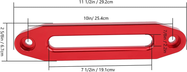 10 Zoll / 25.4 cm Hawse Fairlead, Aluminium Seilwinden Seilfenster Winde Seilführung, Geländewagen W