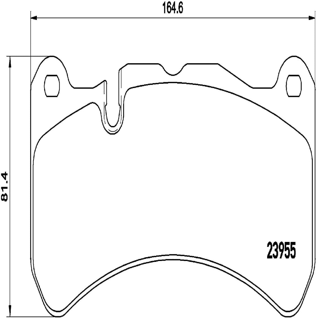 Brembo P50092 Vordere Bremsbeläge, Anzahl 4