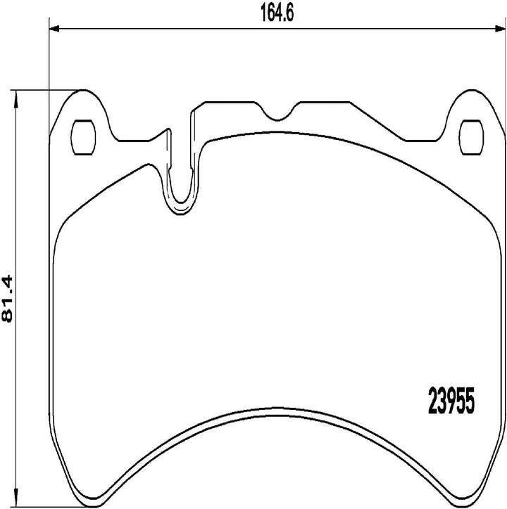 Brembo P50092 Vordere Bremsbeläge, Anzahl 4