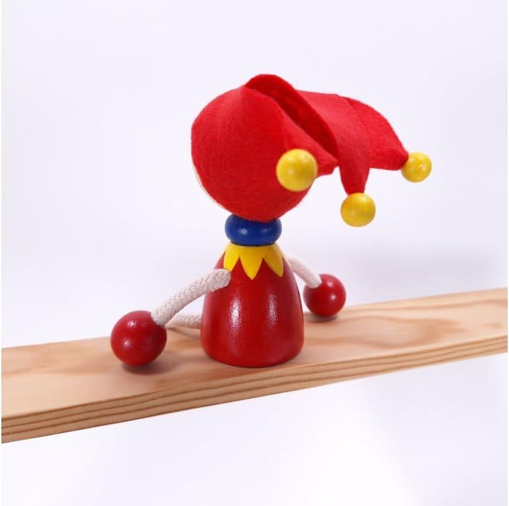 Schwingfigur Kasper Narr – Handgefertigte Dekoration aus Holz