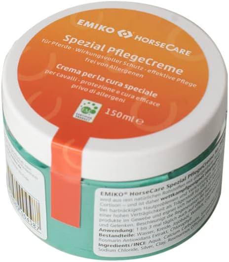Emiko HorseCare Spezial Pflegecreme 150ml pastöse, gut haftende Creme zur Anwendung bei hartnäckigen