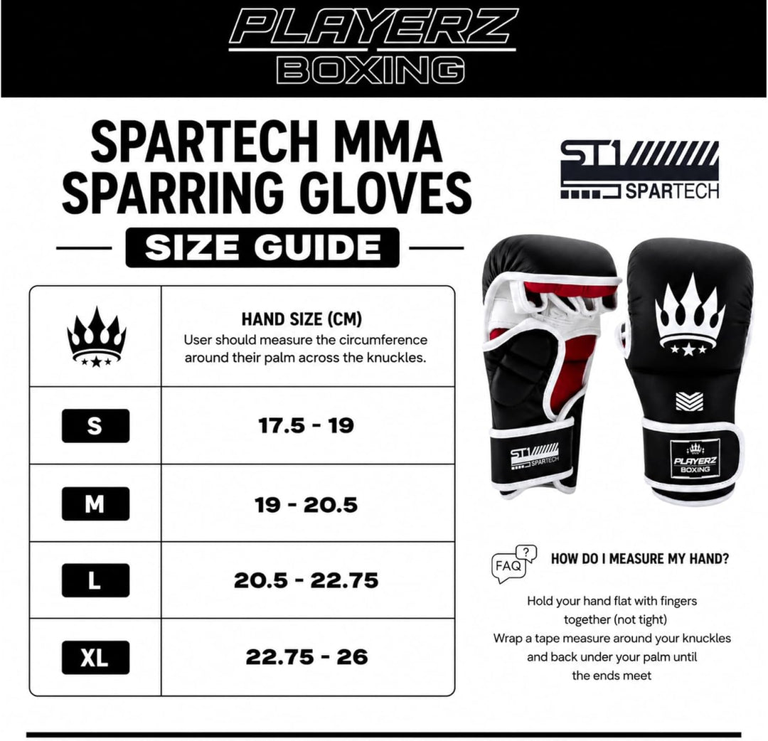 Playerz Spartec MMA-Handschuhe, 200 g, gemischte Kampfsport-Handschuhe, 227 g, Grappling-Handschuhe,