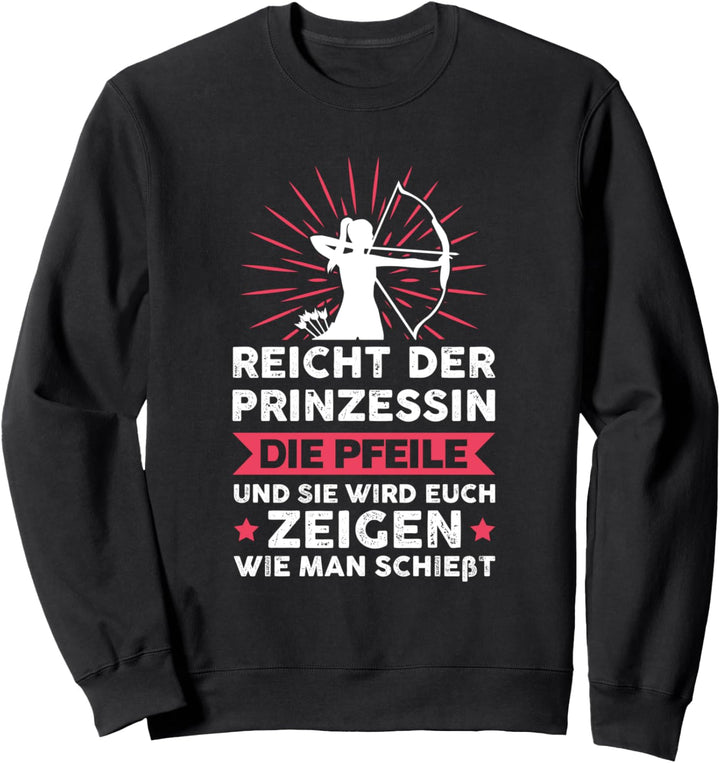 Bogenschiessen Bo­gen­schüt­zin Bogen Sweatshirt